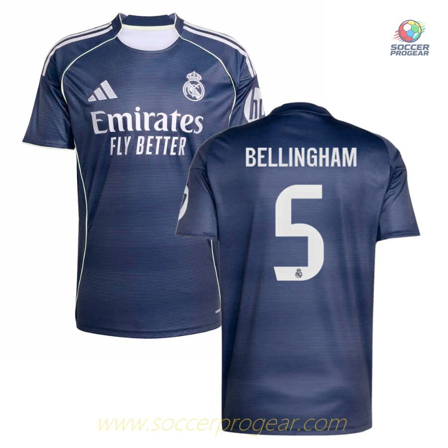 Real Madrid Away Soccer Football Shirt 2025/26 Collection Bellingham