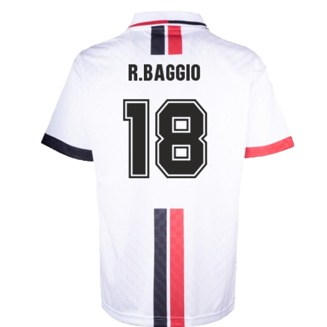 Ac Milan 1996 Away Retro Shirt (rbaggio 18) - Affordable