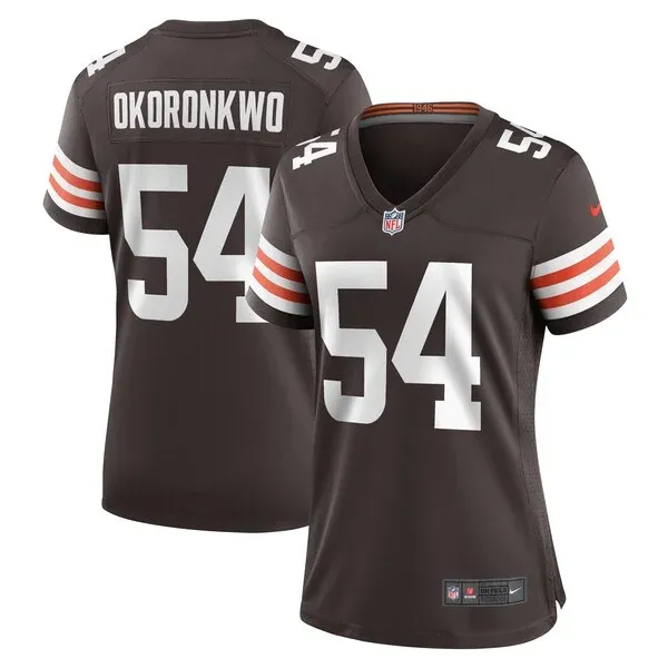 None Ogbonnia Okoronkwo Game Jersey - Brown | NFL Player Jersey