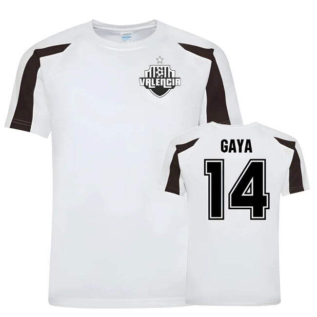 Jose Gaya Valencia Sports Training Jersey (White/Black) - Fan Favor...
