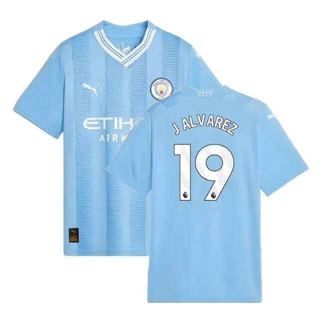 Kids Man City Starting XI Professional Grade Home Pro Shirt (4)