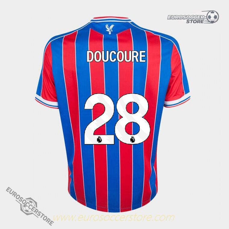 Crystal Palace Home DOUCOURE 28 Jersey for the 25-26 Season