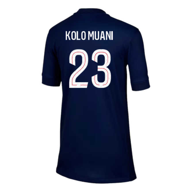 2025-2026 PSG Paris Saint Germain Home Shirt (Kids) (Kolo Muani 23)
