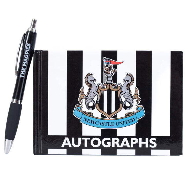 Newcastle United FC Autograph Book & Pen (Fan Favorite)