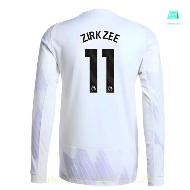2025-2026 Man Utd Authentic Long Sleeve Away Shirt (Zirkzee 11)