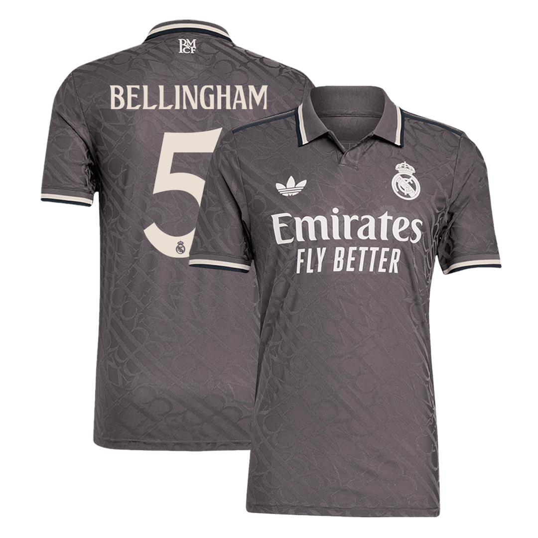 Player Version BELLINGHAM #5 Real Madrid Third Away Soccer Jersey 2024