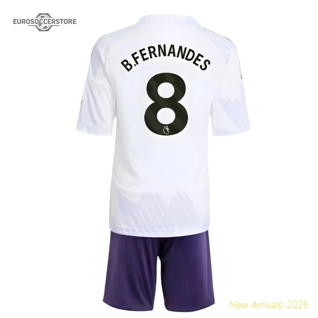 Authentic 2025-2026 Man Utd Away Mini Kit (b.fernandes 8) - Premium