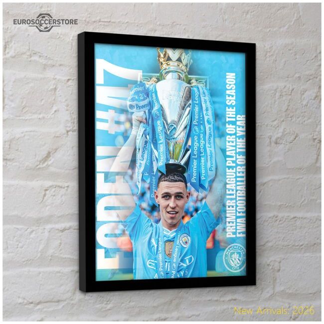 Premium Manchester City Fc Foden Framed Picture 16 X 12 - Premium