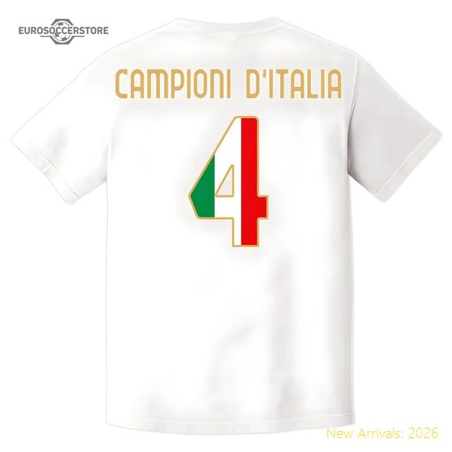 Azzurri Campioni Tee (white) - Excellent Value - Premium Collection