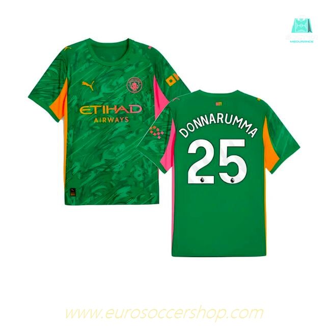 2025-2026 Man City Goalkeeper Away Shirt (Green) (Donnarumma 25)
