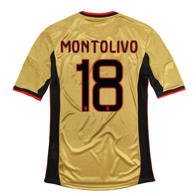 13-14 AC Milan 18 Montolivio Third Golden Shirt - Official Replica 352