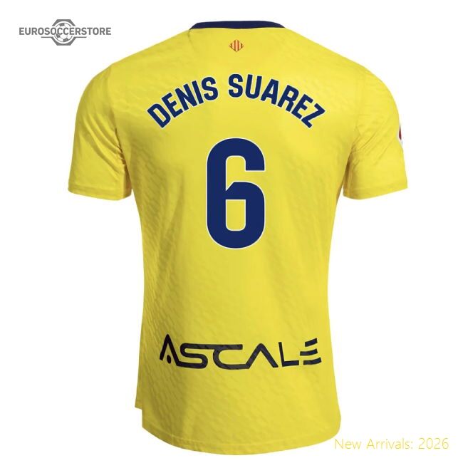 2025-2026 Villarreal First Jersey (denis Suarez 6) - Goal Machine