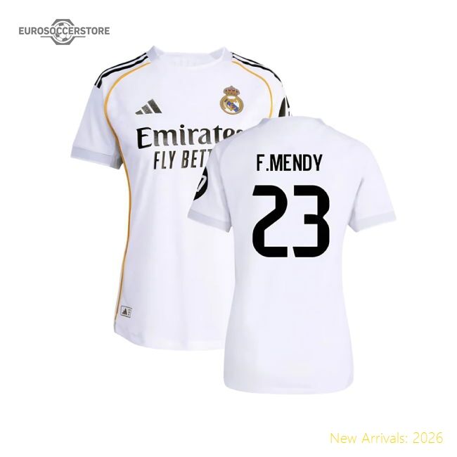 Top-tier Real Madrid Home F.mendy Jersey 2025-2026 Breathable