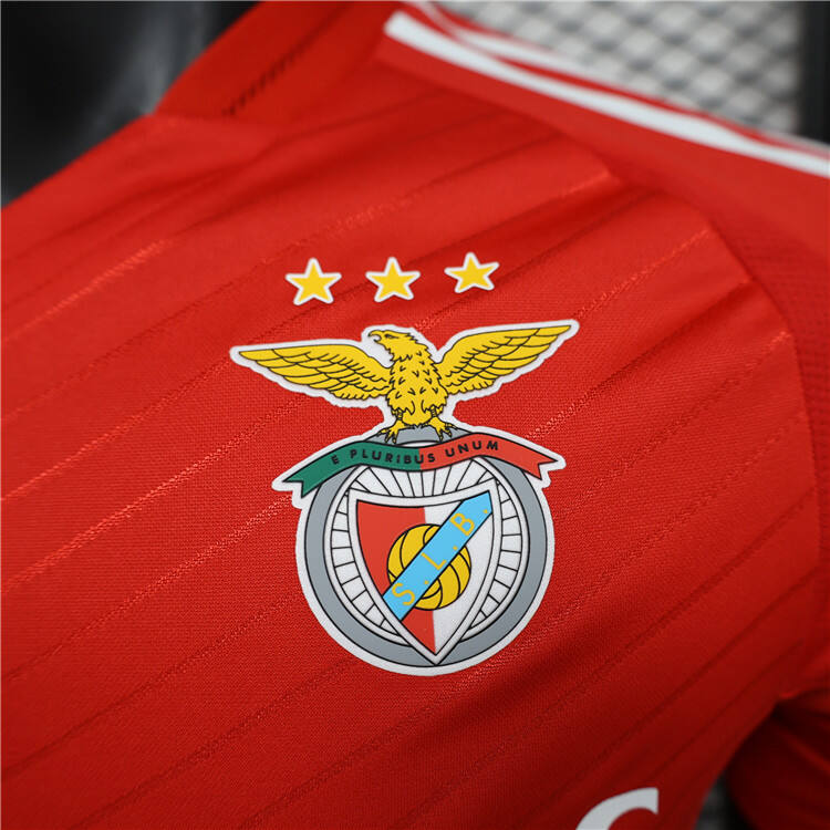 Benfica 2425 Home Red Soccer Jersey Football Shirt Authentic Version