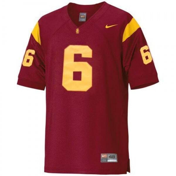 Men College Football Power #6 Mark Sanchez Men Red Top-quality Jersey