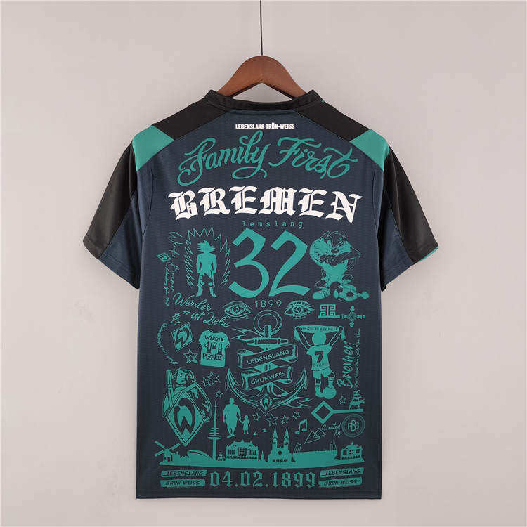 Breathable Werder Bremen 2223 Tattoo Version Soccer Jersey Football