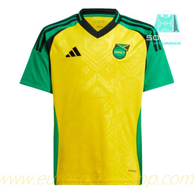 2024-2025 Season Jamaica Home Shirt Genuine Youth (Bolt 99)