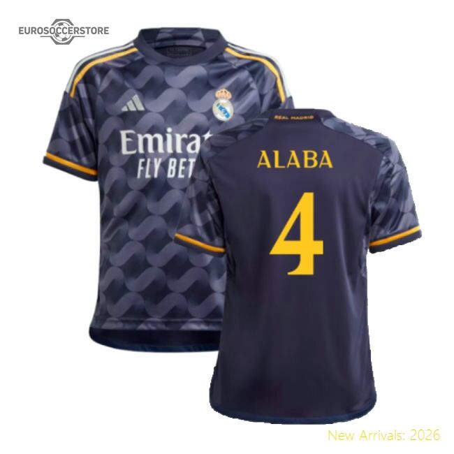 2023-2024 Real Madrid Alternate Jersey (kids) (alaba 4)