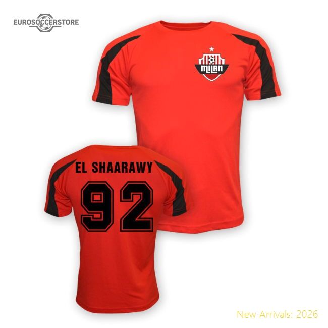 Stephan El Shaarawy Ac Milan Sports Training Football Jersey (red)