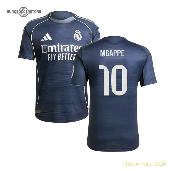 Elite 2025-2026 Real Madrid Authentic Second Jersey (mbappe 10)