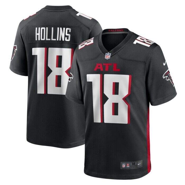 Men's Atlanta Falcons Mack Hollins Nike Black Game Player ...