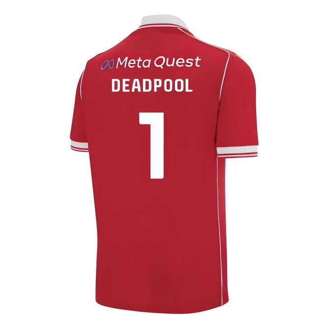 Proud Football Wrexham Home Shirt Deadpool #1 Ultra Comfort 2024-2...