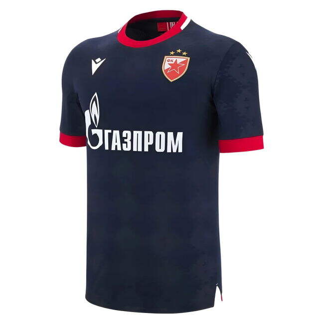 Replica 2025-2026 Football Club Away Red With Classic Design