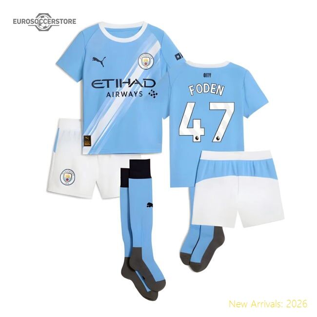 2025-2026 Top Flight Premier League Team Home Luxury Jersey Foden