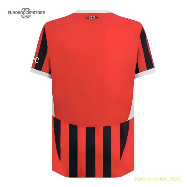 Superior 2024-2025 Ac Milan Home Authentic Shirt - Reasonable Price