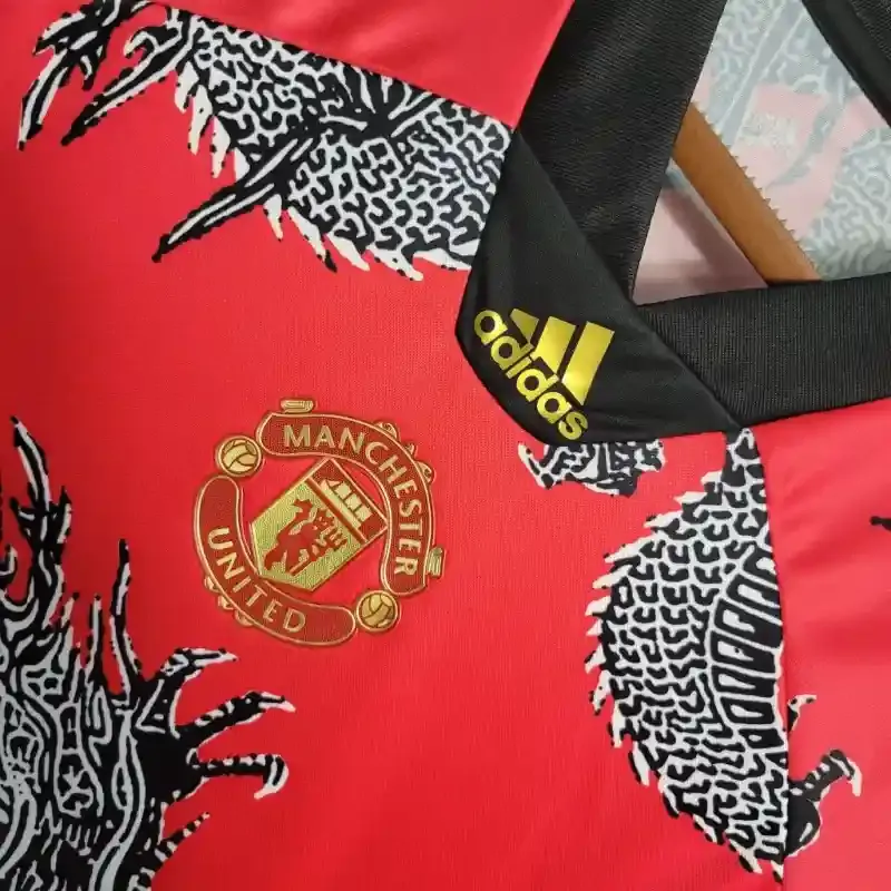2019-2020 Manchester United Spring Festival China Dragon Special Edition Soccer retro kit