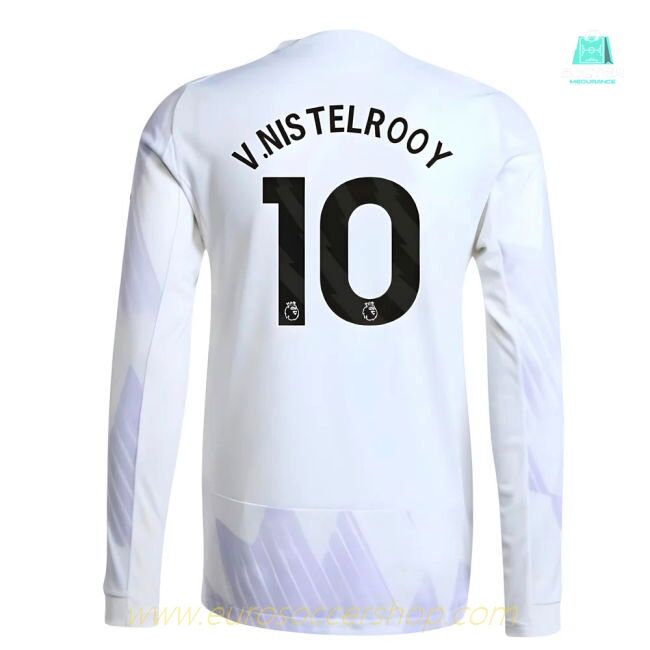 2025-2026 Man Utd Authentic Long Sleeve Away Shirt (V.Nistelrooy 10)