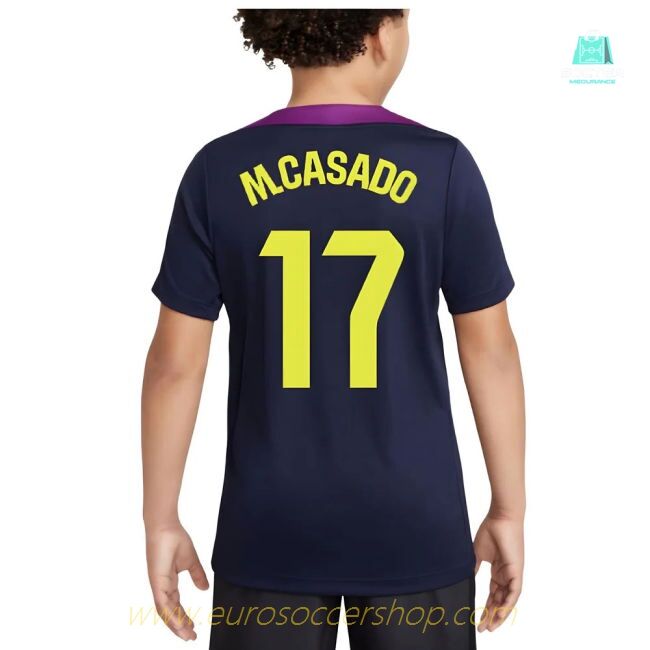 2025-2026 Barcelona Strike Training Shirt (Purple) - Kids (M.Casado 17)