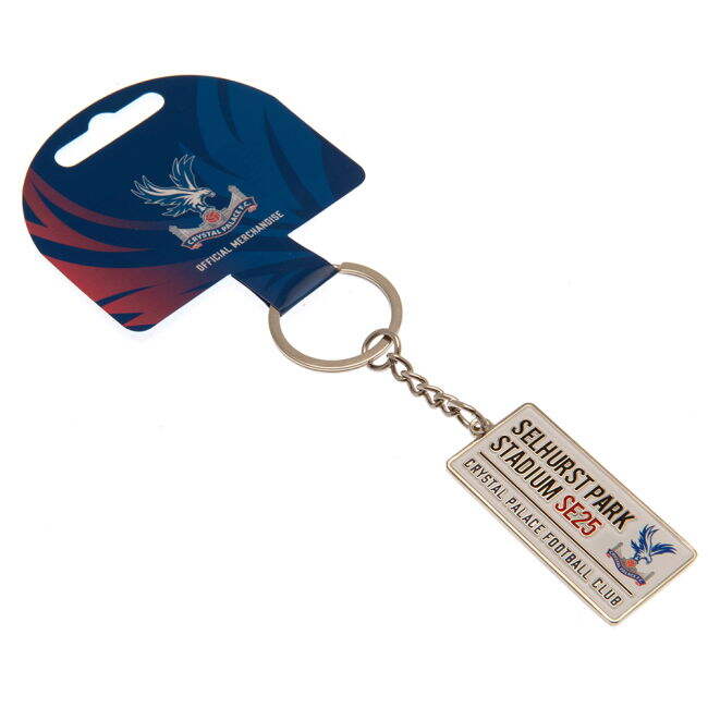 retro Crystal Palace FC Embossed Street Sign Keyring