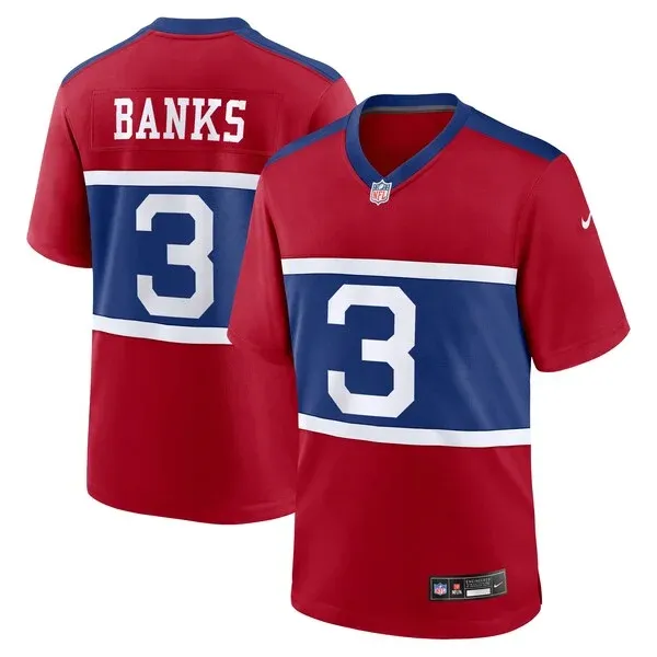 None Deonte Banks Game Jersey - Red | NFL Player Jersey | NFL Football