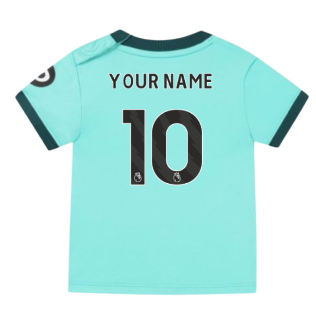 Economical 2025-2026 Wolves Away Baby Kit (Your Name) Premium Quality Jersey