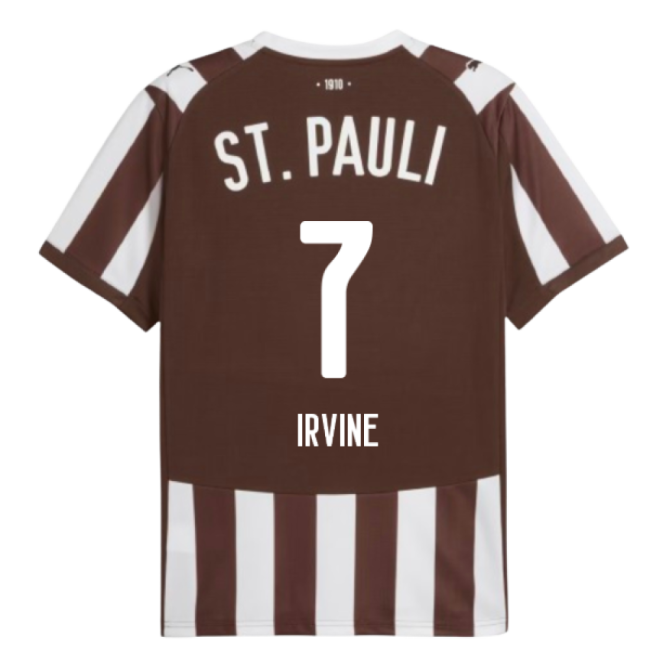 Official Licensed Football St Pauli Home Shirt Irvine #7 Modern St...