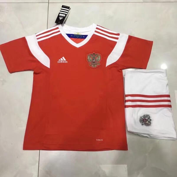 Kids Russia Home 2018 World Cup Soccer KitShirtShorts - World Cup
