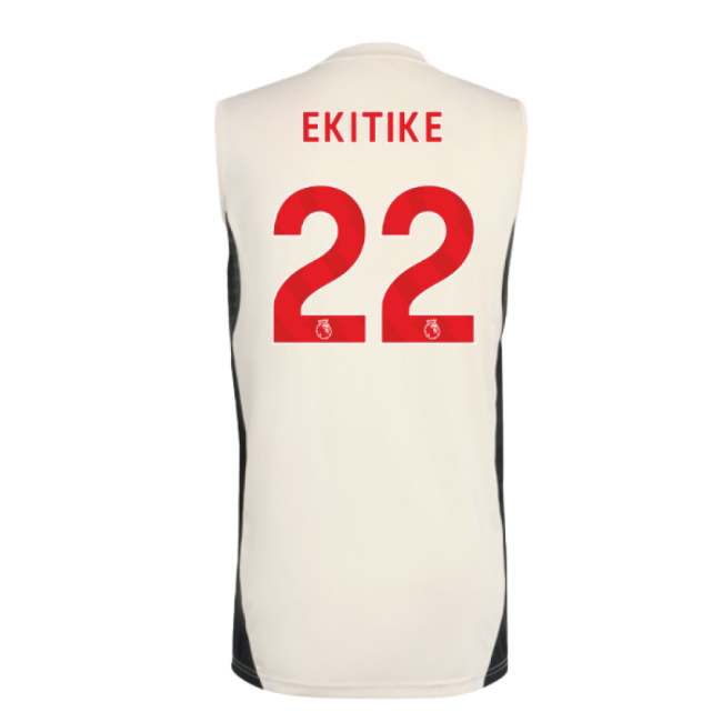 retro 2025-2026 Liverpool Sleeveless Jersey (White) (Ekitike 22)