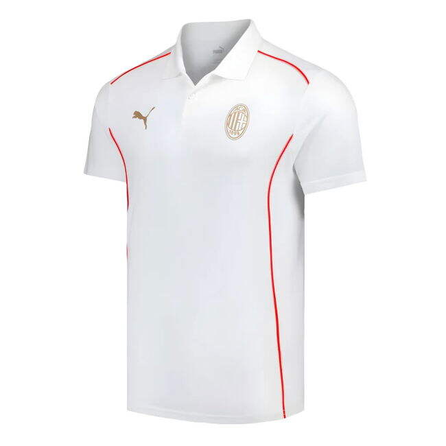2024-2025 AC Milan Casuals Polo Shirt (White)