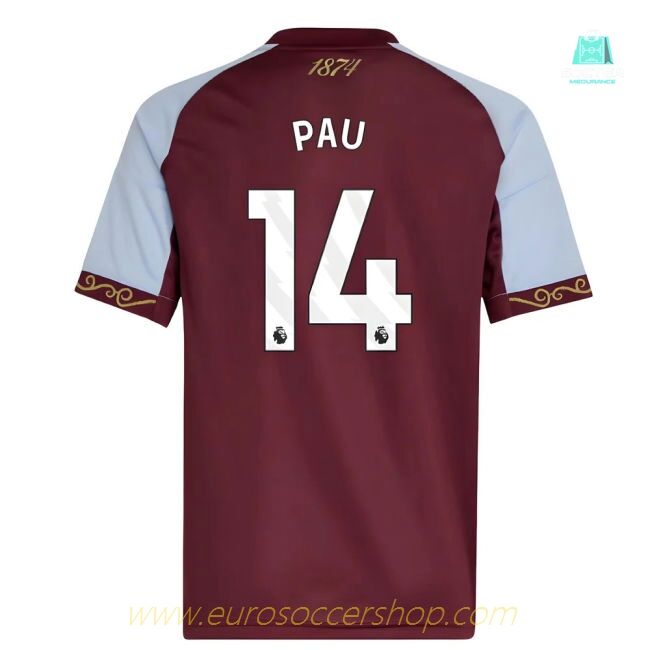 2025-2026 Aston Villa Home Shirt (Kids) (Pau 14)