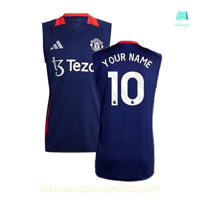 2024-2025 Man Utd Sleeveless Jersey (Night Indigo) (Your Name)