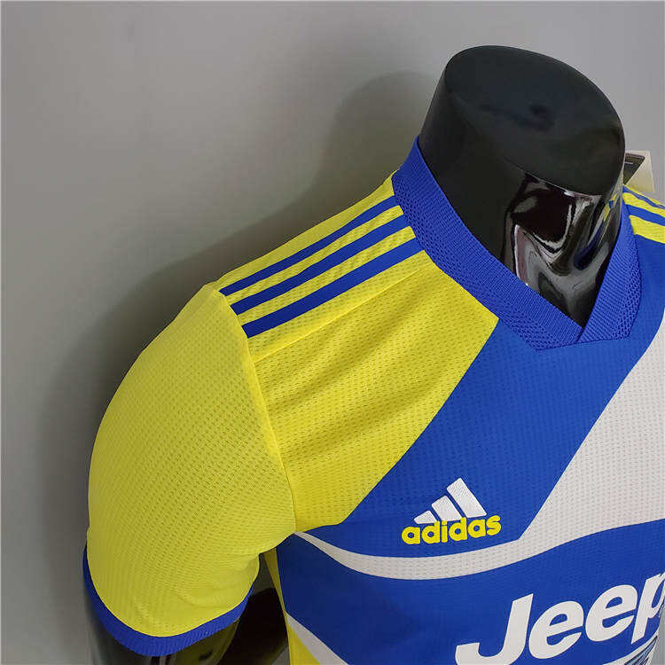 Juventus 21-22 Third YellowBlue Soccer Jersey Football Shirt Player