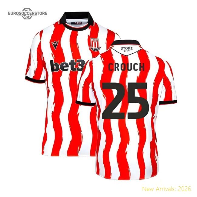 Premium 2025-2026 Stoke City Home Shirt (crouch 25) - Premium Quality