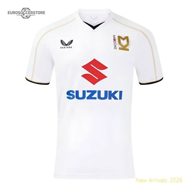 Premium-grade 2024-2025 Mk Dons Home Shirt (your Name) - Official Edition