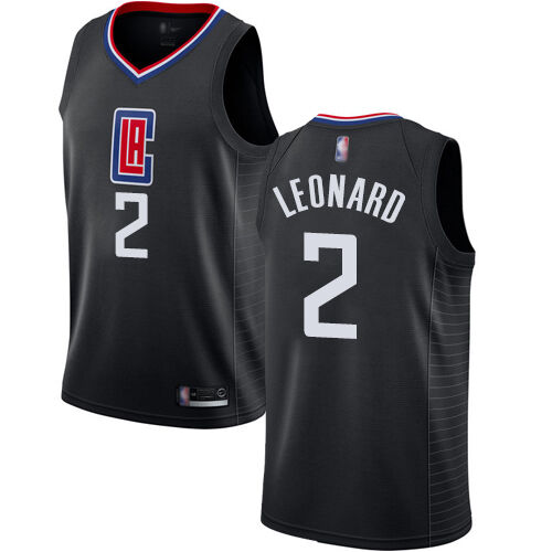 LAC #2 Kawhi Leonard Professional 2024 Statement NBA Jersey - Black