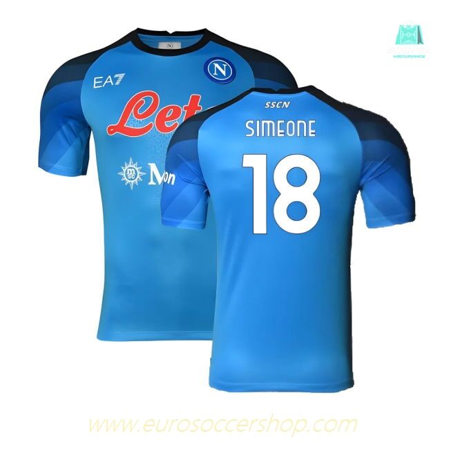 Napoli 2022-23 Player Issue Home Shirt (3XL) (Simeone 18) (Excellent)