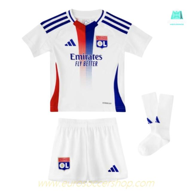 2024-2025 Olympique Lyon Home Mini Kit (Zaha 12)