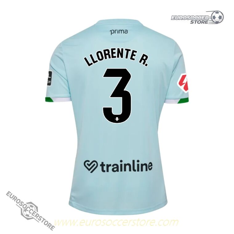 R. LLORENTE's Real Betis Away Jersey 3 for the 25-26 season