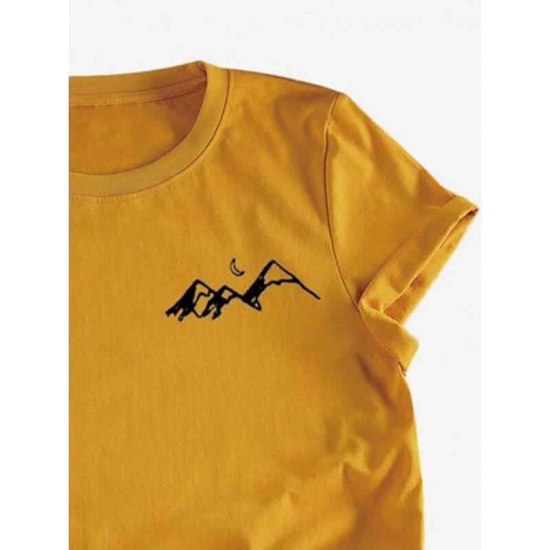 Basic Mountain Graphic T-shirt FZ8860