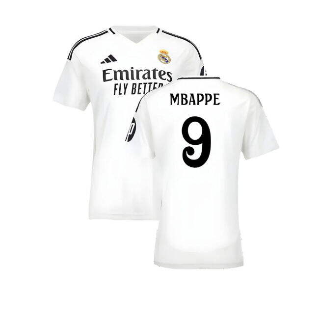 2024-2025 Real Madrid Home Shirt (Womens) (Mbappe 9)